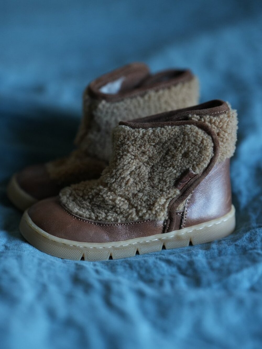 Petit Nord Bear Boots Brown Leather Shearling | EU 25 / US 8.5